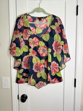 Susan Lawrence Poncho Style Top